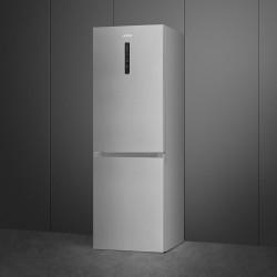 Smeg FC19XDND nevera y congelador Independiente 326 L Plata