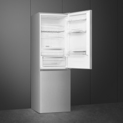 Smeg FC19XDND nevera y congelador Independiente 326 L Plata