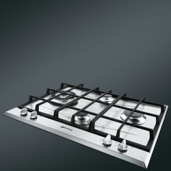 Smeg P261XGH hobs Acero inoxidable Integrado 60 cm Encimera de gas 4 zona(s)