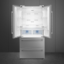 Smeg FQ55FXDF nevera puerta lado a lado Independiente 539 L Acero inoxidable