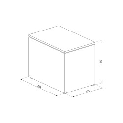 Smeg CO145E congelador Arcón congelador Independiente 148 L Blanco