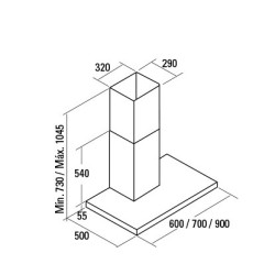 CATA ST-6000 X De pared Acero inoxidable 302 m³ h