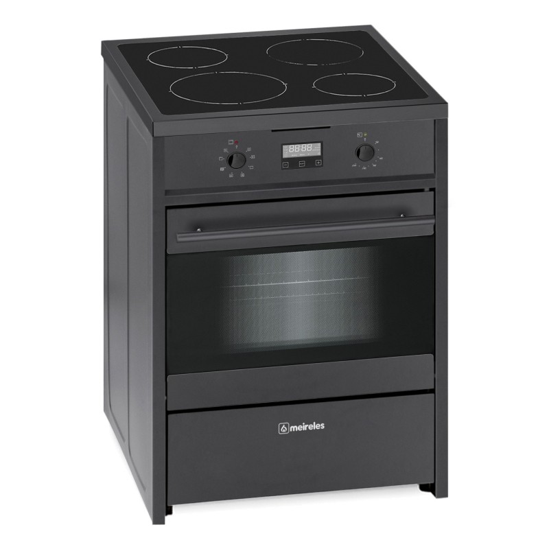 Meireles E 612 BL cocina Cocina independiente Eléctrico Con placa de inducción Negro