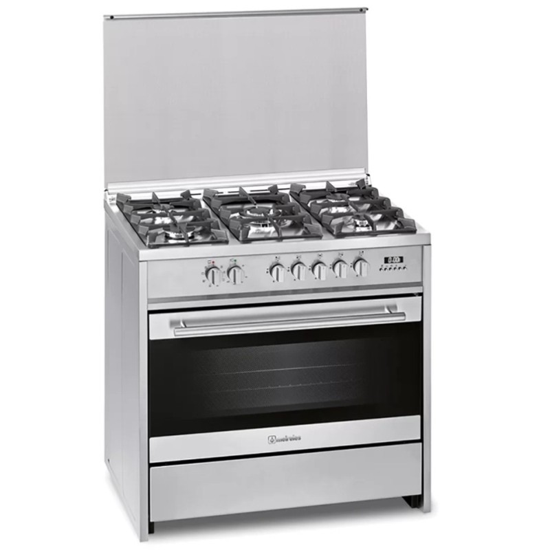 Meireles E 916 X NAT cocina Cocina independiente Eléctrico Encimera de gas Acero inoxidable