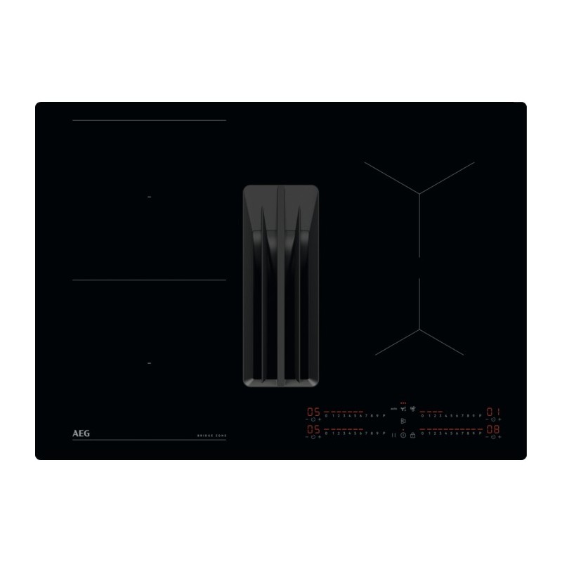 AEG TCH74B01FB Negro Integrado 68 cm Con placa de inducción 4 zona(s) Campana integrada