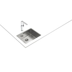 Teka Be Linea RS15 50.40 Fregadero encastrado bajo encimera Rectangular Acero inoxidable
