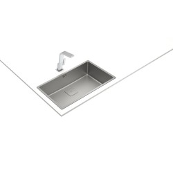Teka 115000063 fregadero Fregadero encastrado bajo encimera Rectangular Acero inoxidable