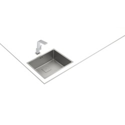 Teka 115000062 fregadero Fregadero encastrado bajo encimera Rectangular Acero inoxidable