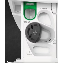 AEG Series 7000 LWR7316V6O lavadora-secadora Independiente Carga frontal Negro