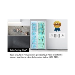 Samsung RS68CG852DS9 nevera puerta lado a lado Integrado Independiente 634 L Acero inoxidable