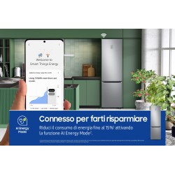 Samsung RB38C776CS9 EF nevera y congelador Independiente 390 L Acero inoxidable