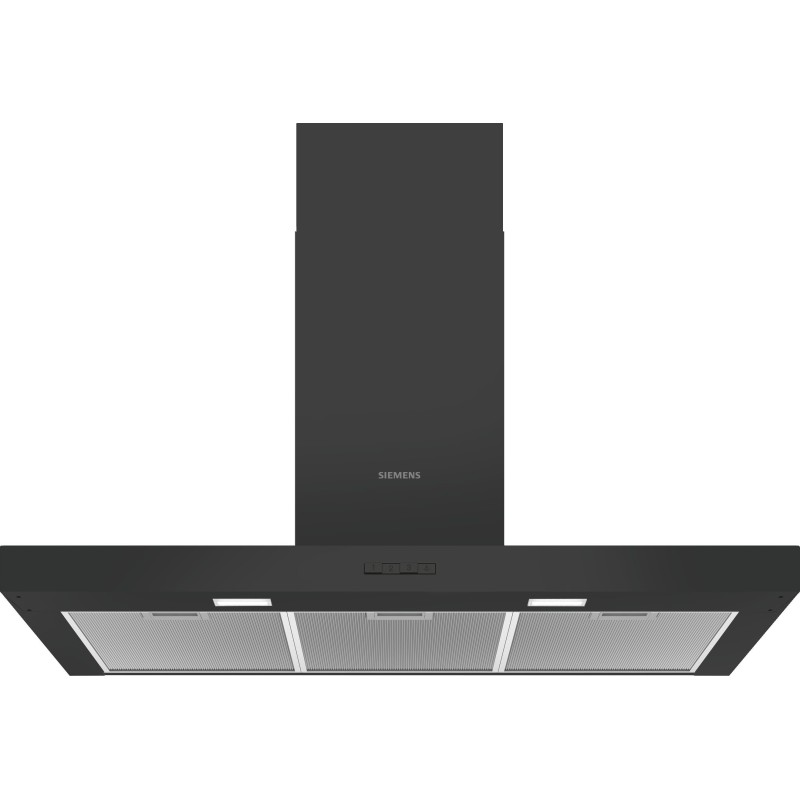 Siemens iQ100 LC96BBC60 campana De pared Negro 619 m³ h