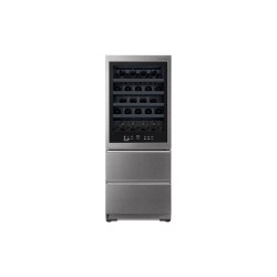 LG LSR200W enfriador de vino Nevera de vino Independiente Negro, Acero inoxidable
