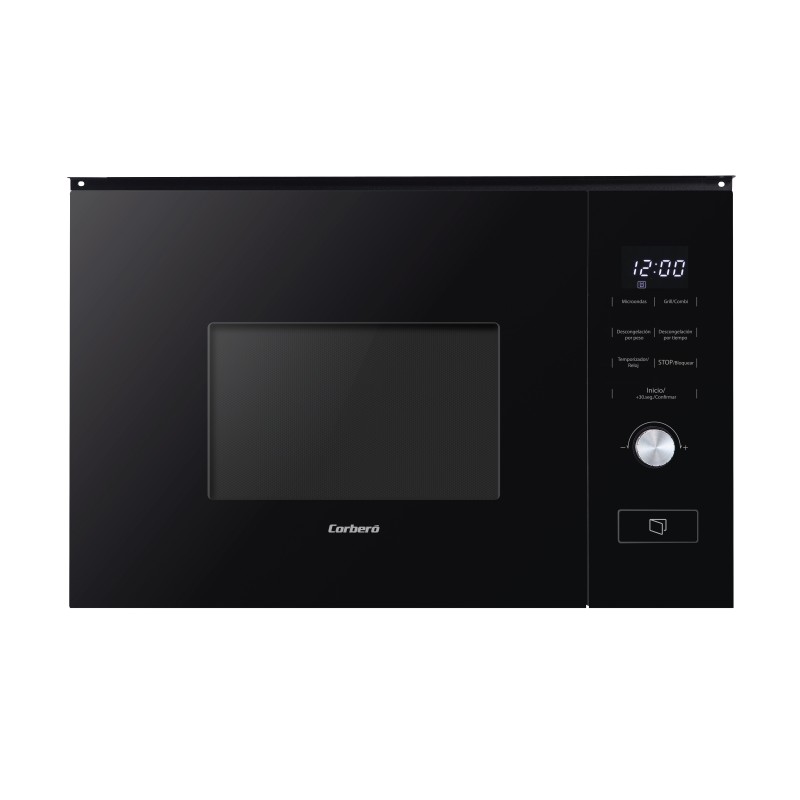 Corbero CMICM20GLNINTEG microondas Negro Microondas con grill Integrado 20 L 800 W
