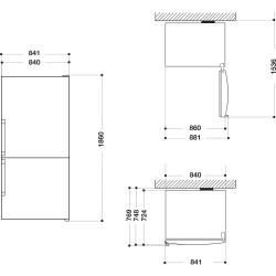 Whirlpool W84BE 72 X 2 Independiente 588 L Acero inoxidable