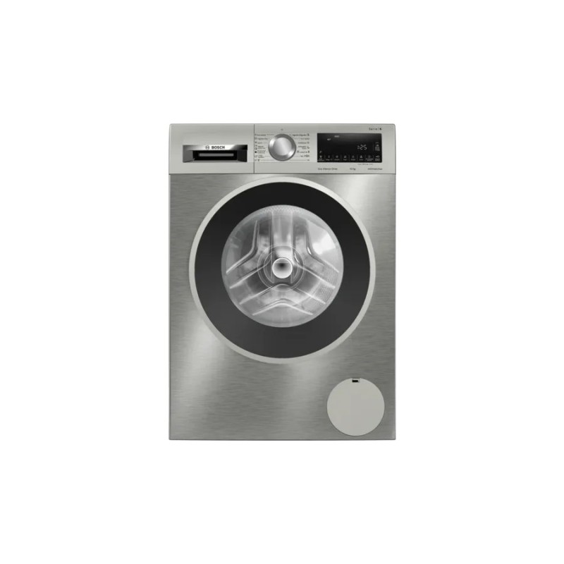 Bosch Serie 6 WGG256ZXES lavadora Carga frontal 10 kg 1600 RPM Acero inoxidable