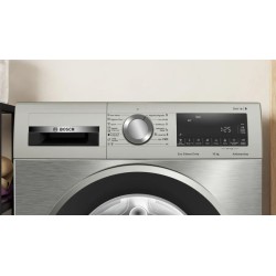 Bosch Serie 6 WGG256ZXES lavadora Carga frontal 10 kg 1600 RPM Acero inoxidable
