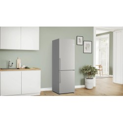 Bosch Serie 4 KGN36VIBT nevera y congelador Independiente 321 L Acero inoxidable