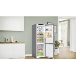 Bosch Serie 4 KGN36VIBT nevera y congelador Independiente 321 L Acero inoxidable
