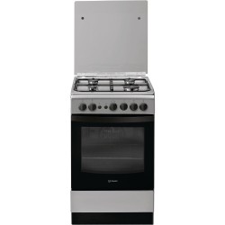 Indesit IS5G1PMX E estufa Independiente Gas natural Acero inoxidable