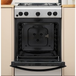 Indesit IS5G1PMX E estufa Independiente Gas natural Acero inoxidable