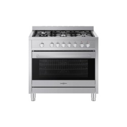 Vitrokitchen STYLISH 90X60 Cocina independiente Eléctrico Encimera de gas Acero inoxidable