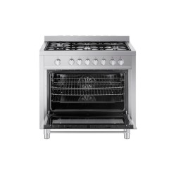 Vitrokitchen STYLISH 90X60 Cocina independiente Eléctrico Encimera de gas Acero inoxidable