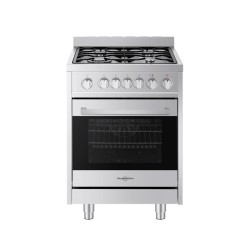 Vitrokitchen STYLISH 60X60 Cocina independiente Eléctrico Encimera de gas Acero inoxidable