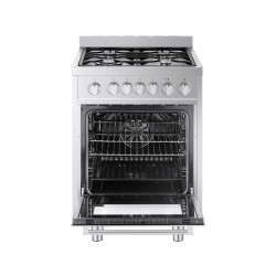 Vitrokitchen STYLISH 60X60 Cocina independiente Eléctrico Encimera de gas Acero inoxidable