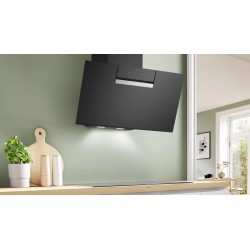 Bosch Serie 4 DWK87FN60 campana De pared Negro 431 m³ h