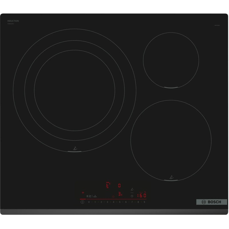Bosch Serie 6 PID631HC1E hobs Negro Integrado 60 cm Con placa de inducción 3 zona(s)