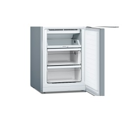 Bosch Serie 2 KGN33NLEB nevera y congelador Independiente 282 L Acero inoxidable
