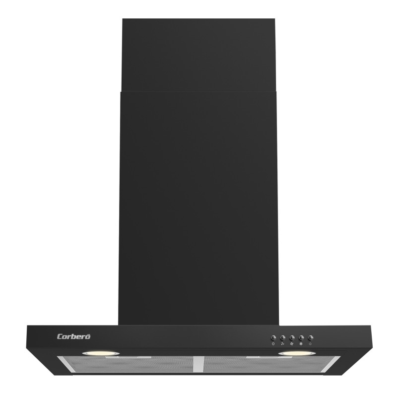 Corbero VOSTOK660B campana De pared Negro 647,7 m³ h