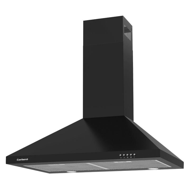 Corbero KURAMATHI760B campana De pared Negro 621,71 m³ h