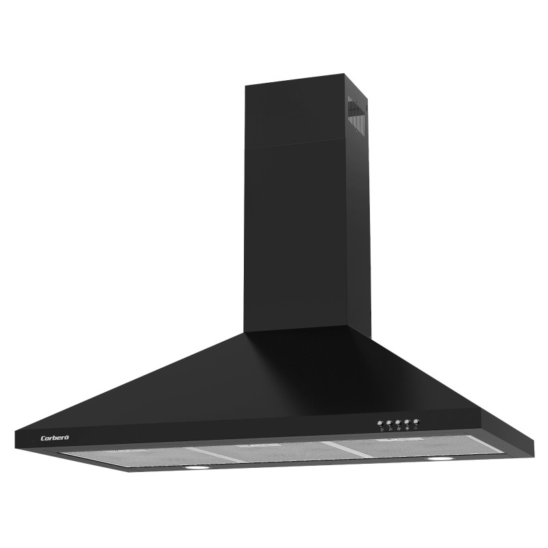 Corbero KURAMATHI960B campana De pared Negro 621,71 m³ h