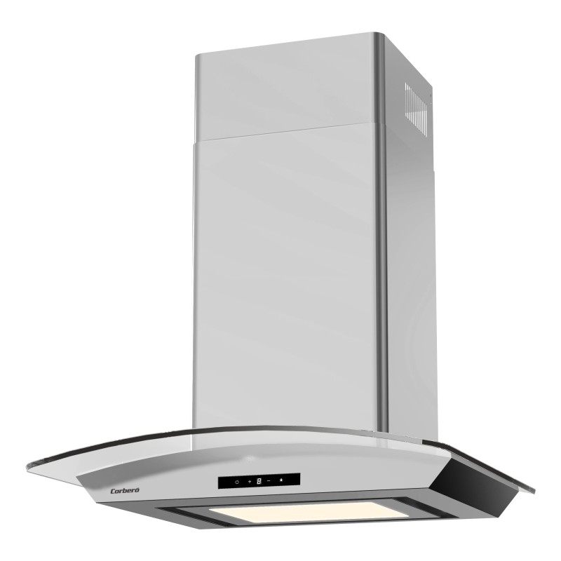 Corbero FUJI675XGLASS campana De pared Acero inoxidable 720,2 m³ h