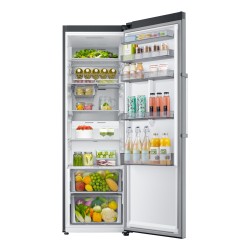 Samsung Frigorífico Twin Bespoke 1 puerta Inox 387L con Metal Cooling Inox, Clasificación Energética D y Smart AI -