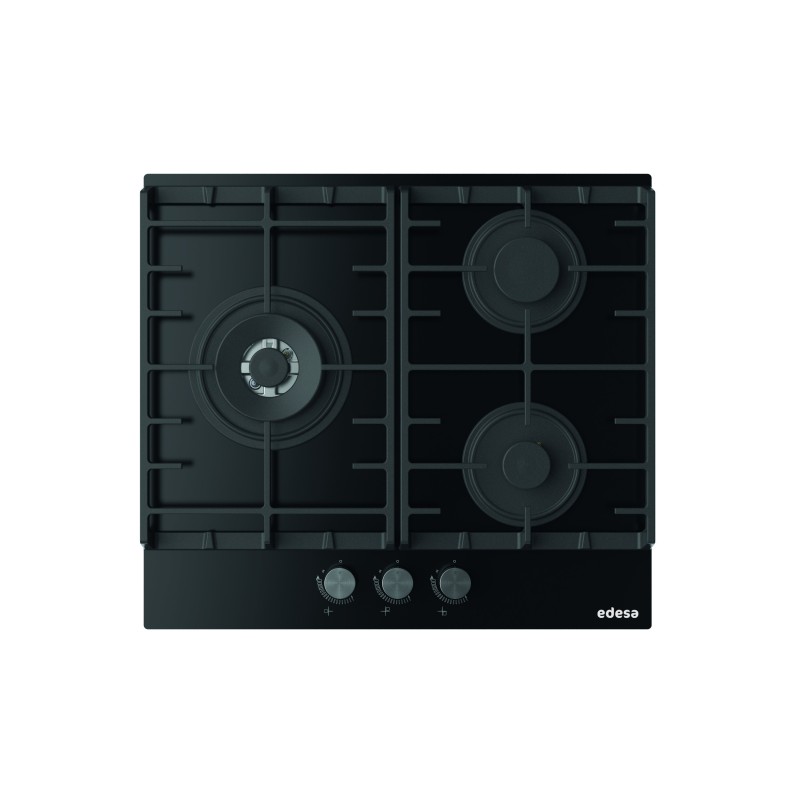 Edesa EGG-6031 TI TR CI N Negro Integrado 58 cm Encimera de gas 3 zona(s)