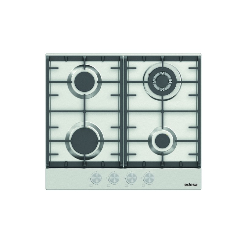 Edesa EGX-6041 TI TR CI N Acero inoxidable Integrado 58 cm Encimera de gas 4 zona(s)