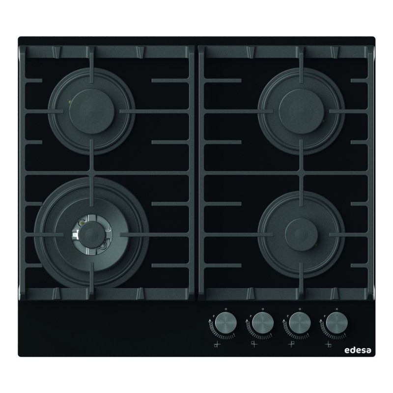 Edesa EGG-6041 TI TR CI B Negro Integrado 58 cm Encimera de gas 4 zona(s)