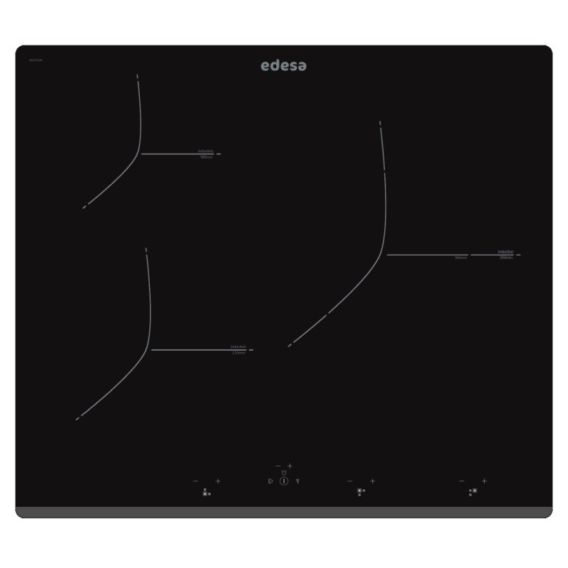 Edesa EIT-6329 B Negro Integrado 59 cm Con placa de inducción 3 zona(s)