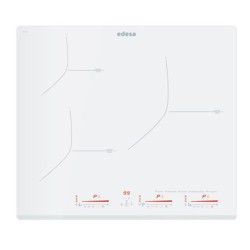 Edesa EIM-6328 B WH Blanco Integrado 59 cm Con placa de inducción 3 zona(s)