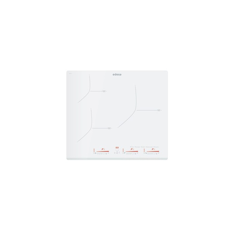 Edesa EIM-6328 B WH Blanco Integrado 59 cm Con placa de inducción 3 zona(s)