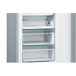 Bosch Serie 2 KGN36NLEA nevera y congelador Independiente 305 L Acero inoxidable