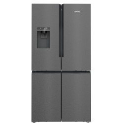 Siemens iQ500 KF96DAXEA nevera puerta lado a lado Independiente 574 L Negro, Acero inoxidable