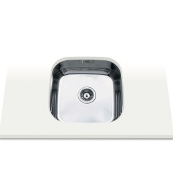 Edesa FUJI BE 40x40 1C R-60 Fregadero encastrado bajo encimera Rectangular Acero inoxidable