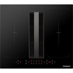 Corbero CCIA7460DF hobs Negro Integrado 59 cm Con placa de inducción 4 zona(s) Campana integrada