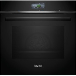 Siemens iQ700 HR736G1B1 horno 71 L 3600 W Negro, Acero inoxidable