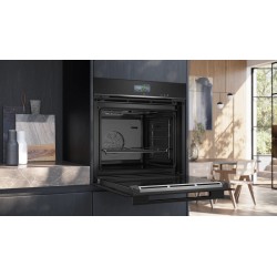 Siemens iQ700 HR736G1B1 horno 71 L 3600 W Negro, Acero inoxidable