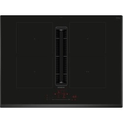 Siemens ED751HQ26E hobs Negro Integrado 71 cm Con placa de inducción 4 zona(s) Campana integrada